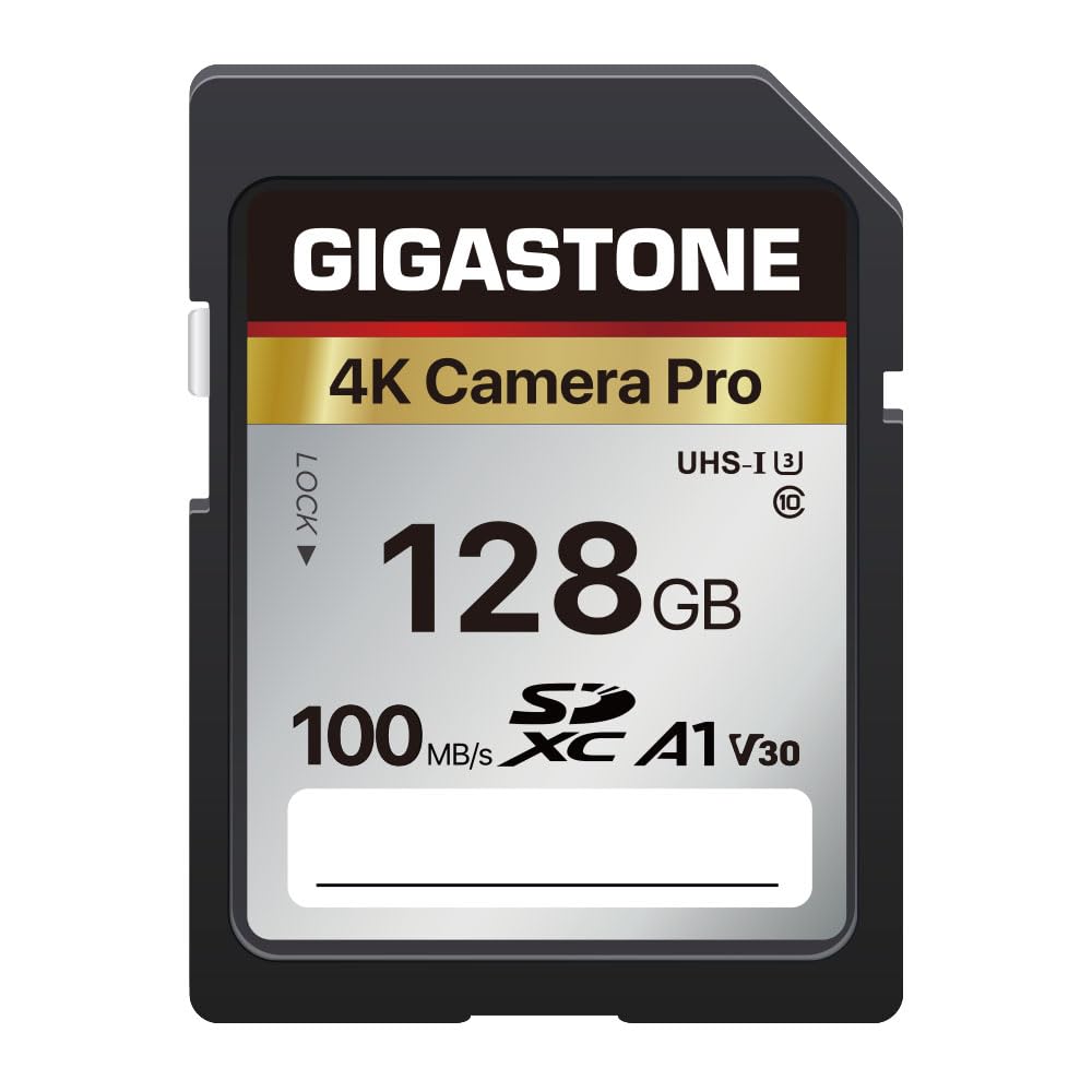 GIGASTONE SDカード 128GB 4K Camera Pro SDXC（フルサイズ）