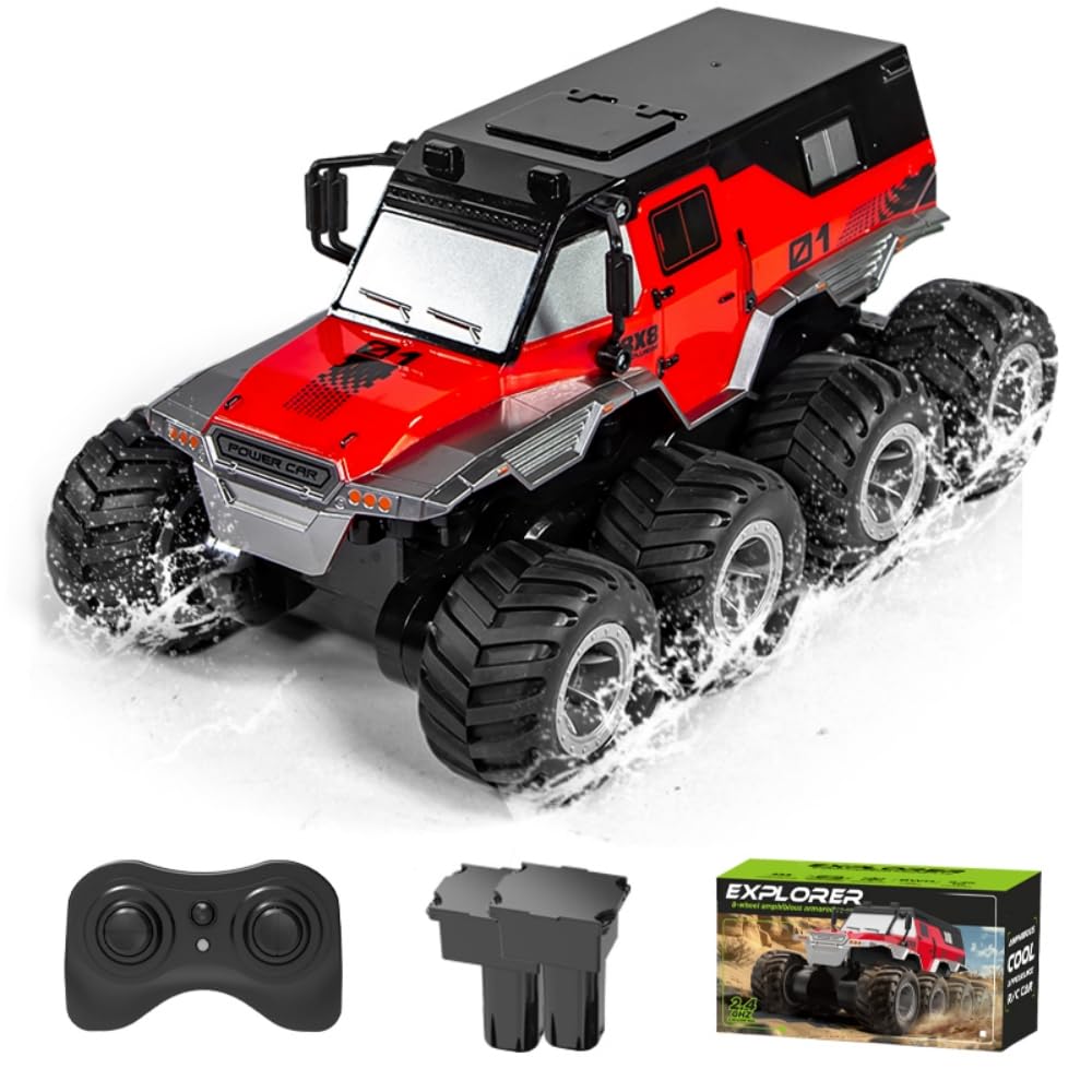 水陸両用 360度回転 8WD ラジコンカー