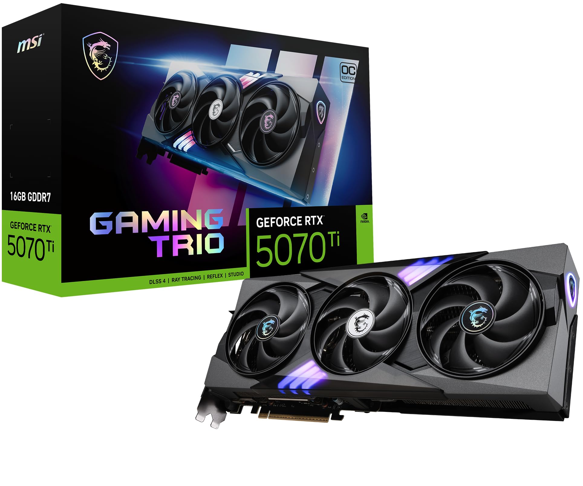MSI GeForce RTX 5070 Ti GAMING TRIO OC 16G