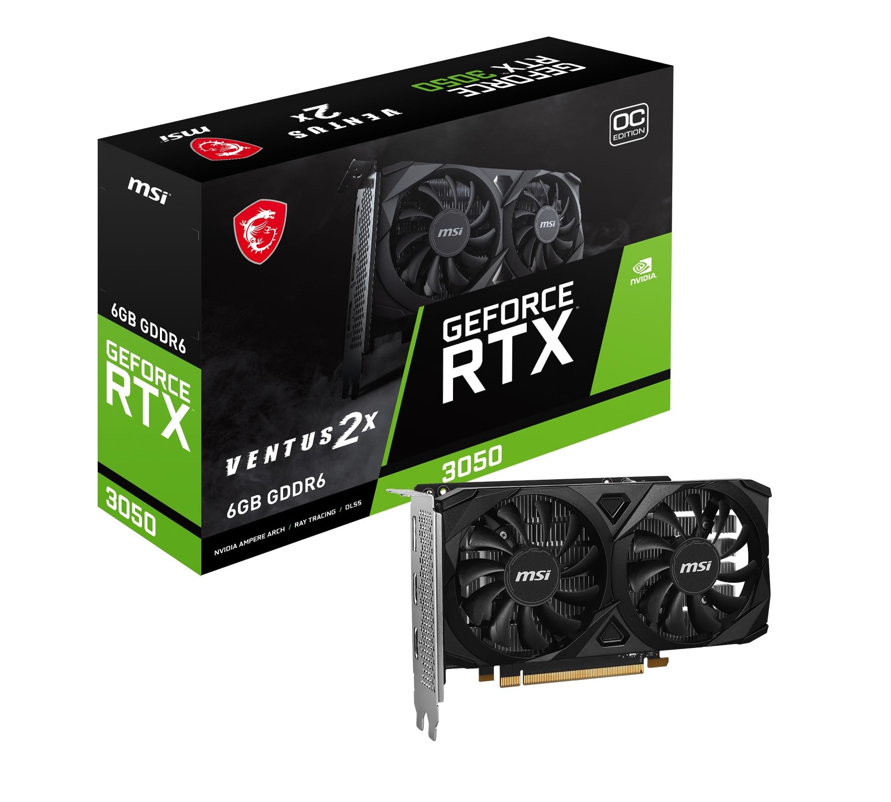MSI GeForce RTX 3050 VENTUS 2X E 6G OC