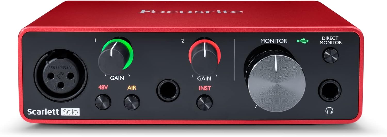 Focusrite Scarlett Solo 第4世代 オーディオインターフェース